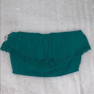 Forever 21 strapless crop top SZ S